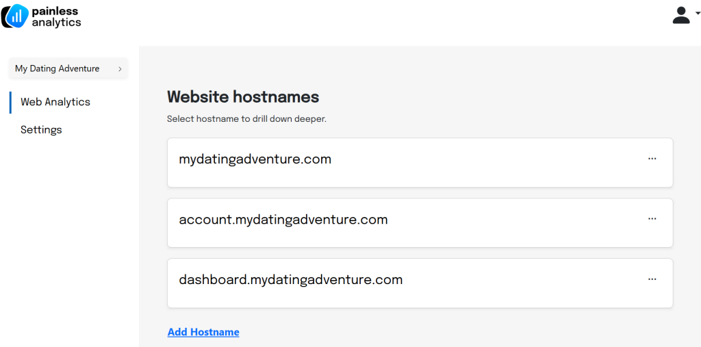 Website hostname configuration